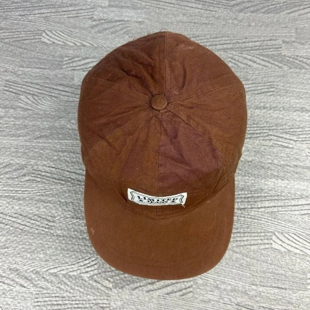 The Limited Jeans Hat Cap‎ Strap Back Baseball Brown Embroidered Logo
